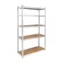 Rebel RB-1252 Metāla plaukts 205x120x45 cm Sudraba 5 plaukti 875 kg