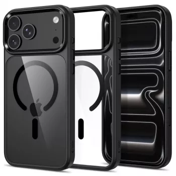 Tech-Protect Magmat MagSafe caurspīdīgs maciņš iPhone 17 Pro Max / 18 Pro Max - melns