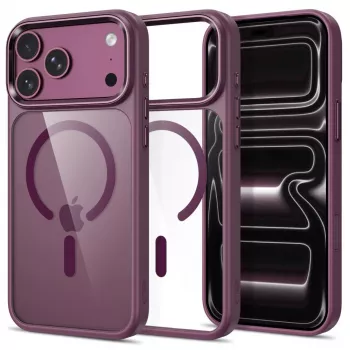 Tech-Protect Magmat MagSafe Clear Case iPhone 17 Pro Max / 18 Pro Max - tumšais ķirsis