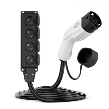 AKYGA AK-SC-E27 V2L adapteris – Type 2 uz 4x Schuko 16A 3m
