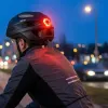 Vayox Kask Active Matēti melna veloķivere ar LED M