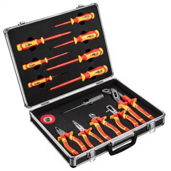 NEO TOOLS 13 daļu 1000V izolētu knaibles un skrūvgriežu komplekts (VDE/IEC 60900)