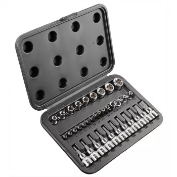 NEO TOOLS 3/8 collu Torx un Torx Security uzgaļu komplekts, 34 gab.
