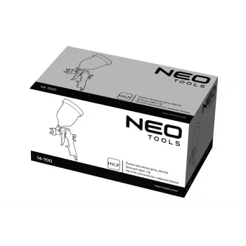 NEO Tools 14-700 pneimatiskā gaisa pistole ar 1/4 collu ātro savienotāju, 10 bar maksimālais spiediens, alumīnija korpuss, tērauda sprausla