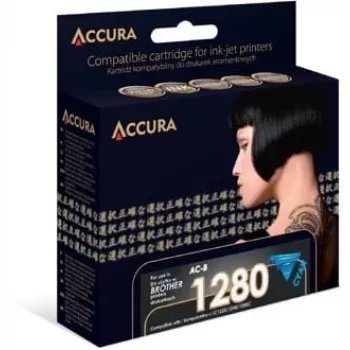 Accura saderīga ciāna tintes kasetne Brother LC1280XLC/LC1240XLC/LC1220XLC (High Yield, 1200 lapas)