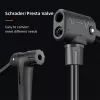 Rockbros 42510001001 velosipēdu grīdas sūknis, melns
