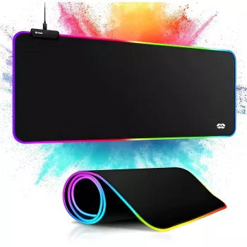 MOZOS GAMING MP-XL RGB apgaismots spēļu pelu paliktnis 90x40 cm