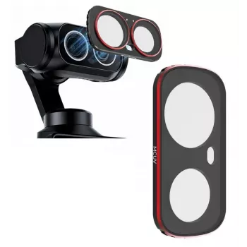 SUNNYLIFE MC UV aizsargfiltrs Insta360 ONE X2 / X3 – īpaši plāns, daudzkārtu pārklājuma optiskais stikls, uzspiežams, melns rāmis
