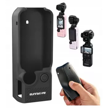 SUNNYLIFE OP4-BHT200-D TPU aizsargmaciņš DJI Osmo Pocket 3 / 4 / 4P - melns