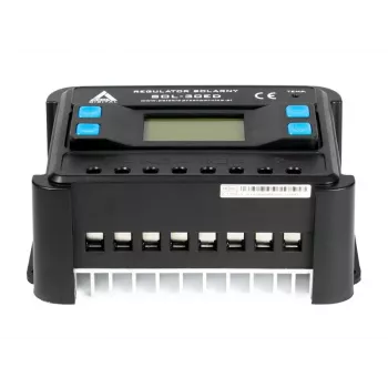 AZO Digital PWM SOL-30ED 12/24V 30A saules lādētāja kontrolieris ar LCD displeju