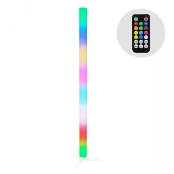 LIGHT4ME TUBE grīdas lampa ar caurules gaismu – 128x SMD 5050 RGB LED, DMX512, 30W, 3-pin XLR, IEC, 120° starojuma leņķis