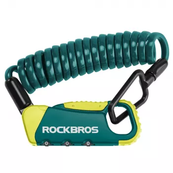 Rockbros RBK6N kombinētās troses slēdzene - tirkīza, 1200mm
