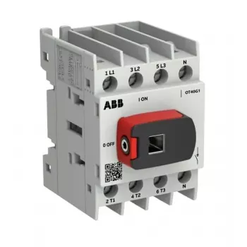 ABB OTOT40G1-4BSN2Plus 40A 4 polu slēdzis ar atslēgšanu, G1 rāmis, pamatnes montāža