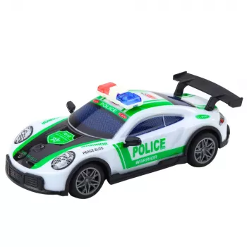 LEAN TOYS RC Drift policijas sporta auto ar LED gaismām 1:22