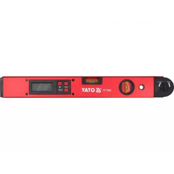 YATO elektroniskais digitālais leņķa mērītājs 400mm ar LCD displeju un turēšanas funkciju