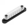 Busbar Solvian 48V 150A – 4 M8 tapu alvas pārklājuma vara sadales bloks DC sistēmām
