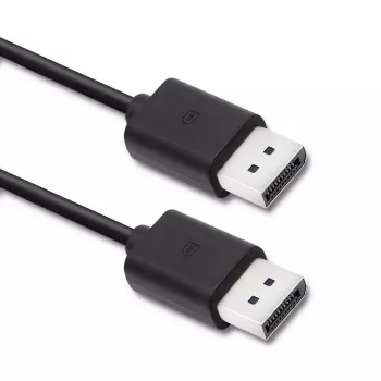 Qoltec DisplayPort v1.2 kabelis, vīrietis-vīrietis, 1,8 m, melns, 4K 60Hz