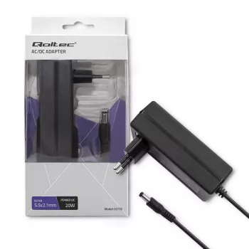 Qoltec 20W AC/DC tīkla adapteris 5V 4A 5,5x2,1 mm spraudnis