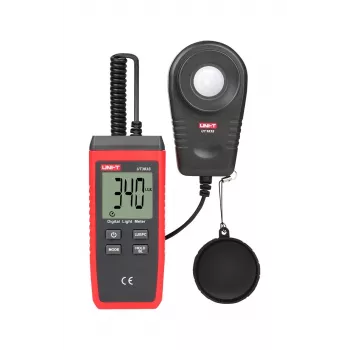 UNI-T UT383S digitālais luksmetrs ar MAX/MIN/AVG, fona apgaismojumu un automātisku izslēgšanos
