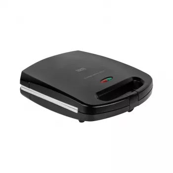 TEESA sviestmaižu gatavotājs ar keramikas pārklājumu 4 sviestmaizēm, 1500 W, melns/sudrabs