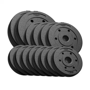 REBEL ACTIVE Bitumena svara komplekts 30 kg (8 x 1,25 kg + 4 x 2,5 kg + 2 x 5 kg), 31 mm caurums