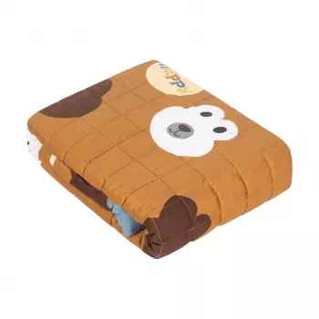 REBEL Svērta sega Premium Cotton Sensory Blanket bērniem 100x150 cm 4 kg Truša raksts