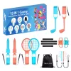 HURTEL Family Accessories Pack 15 in 1 Nintendo Switch 2 konsolei - oranžs un zils komplekts