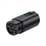 HURTEL V2L Adapter Type 2 uz Schuko 3500W ar jaudas displeju un maciņu - Melns