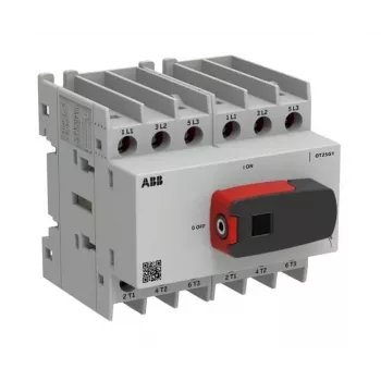 ABB OT Plus OT25G1-6BS25 A slodzes pārtraucējslēdzis, Frame G1, 6-poliem, ar rokturi