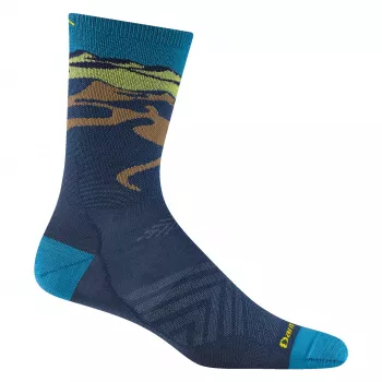 Darn Tough Ridge Runner Micro Crew Ultra-Lightweight skriešanas zeķes - Midnight