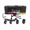 AWTOOLS 1200W Mufu metināšanas aparāts PVC PP PE PB PPR caurulēm, 16-32mm, 4 diežu pāri, regulējams termostats, metāla korpuss