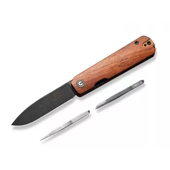 CIVIVI Sendy salokāmais nazis 14C28N Drop Point bubinga koka rokturis C21004A-2