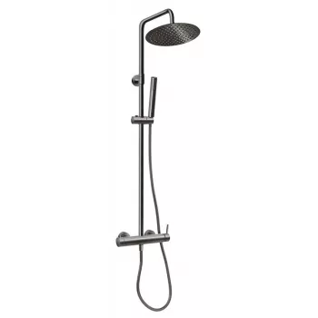 FERRO Ciriculus termostatiskā dušas komplekts Gun Metal