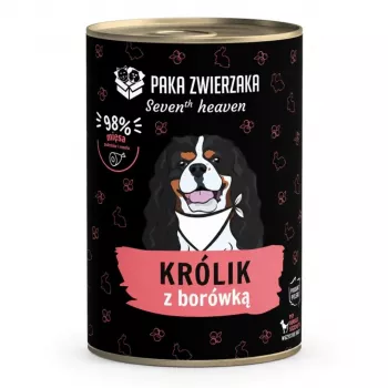 Paka Zwierzaka Seventh Heaven pilnā sausā barība pieaugušiem trušiem ar trusi un mellenēm, 400g