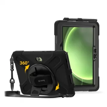 Crong Defender Plus aizsargmaciņa Samsung Galaxy Tab Active5 Pro 10,1 collu planšetdatoram – melna