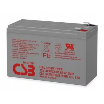 CSB HRL1234WF2 12V 9Ah ilgmūža VRLA akumulators – Faston F2 spailes