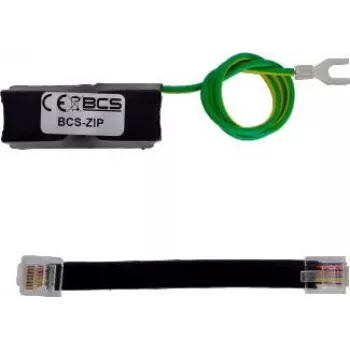 BCS-ZIP Ethernet tīkla pārsprieguma aizsargs PoE un Gigabit LAN – līdz 90W, 2 kA, alumīnija korpuss