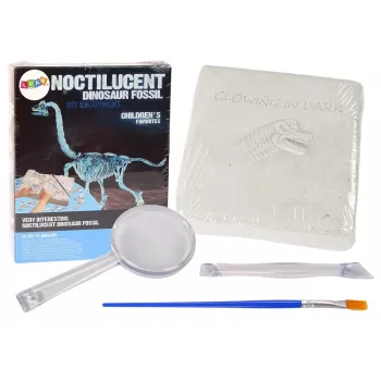 LEAN TOYS Arheoloģijas izrakumu komplekts Dinozaura skelets 3D Brachiozaurs Hologramma