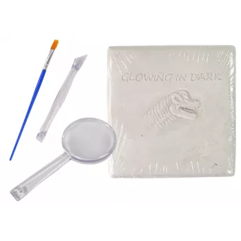 LEAN TOYS Arheoloģijas izrakumu komplekts Dinozaura skelets 3D Brachiozaurs Hologramma