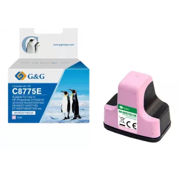 G&G Ninestar saderīga HP 363 XL augstas ietilpības gaiši fuksīna tintes kasetne (C8775EE)