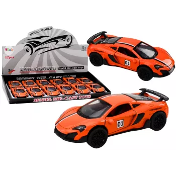 LEAN TOYS Sporta auto 1:32 berzes piedziņa oranžs