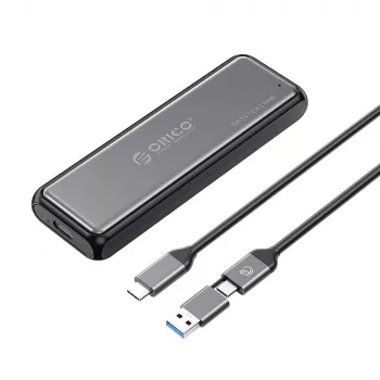 Orico DDM2-C3-G2 M.2 NVMe SSD korpuss USB-A USB-C 3.2 10Gb/s pelēks