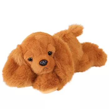 LEAN TOYS Plush Cocker Spaniel suns ar svērtām ķepām brūns 30 cm
