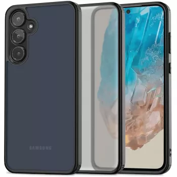 Tech-Protect Magmat magnētiskais maciņš Samsung Galaxy M35 5G – matts melns (TPU/PC, MagSafe saderīgs)