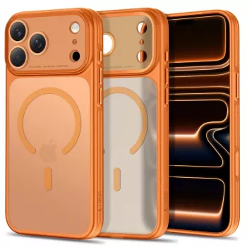 TECH-PROTECT MagPrime Maciešu vāciņš iPhone 17 Pro Max / 18 Pro Max - matēts Cosmic Orange