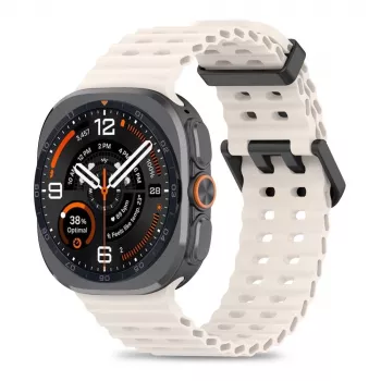 Tech-Protect Iconband Pro siksniņa Samsung Galaxy Watch Ultra 1/2 47mm Starlight fluoroelastoma sporta siksna