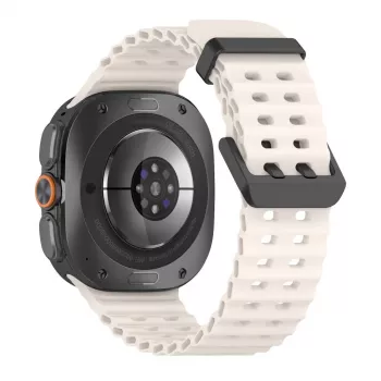 Tech-Protect Iconband Pro siksniņa Samsung Galaxy Watch Ultra 1/2 47mm Starlight fluoroelastoma sporta siksna