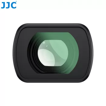 JJC 0,72x platleņķa objektīvs DJI Osmo Pocket 3 / 4, magnētiskais stiprinājums, daudzkārtēji pārklāts optiskais stikls, melns