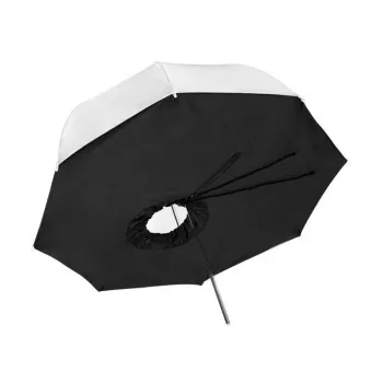 Godox UB-009 101 cm astoņstūra lietussarga softbox melns/balts ar difuzoriem un somu