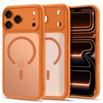 TECH-PROTECT MagPeak MagSafe maciņš iPhone 17 Pro / 18 Pro - matēti Cosmic Orange